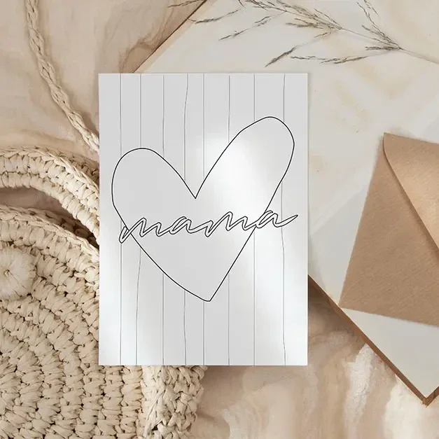 Kaarten | Inkleurkaart Mama