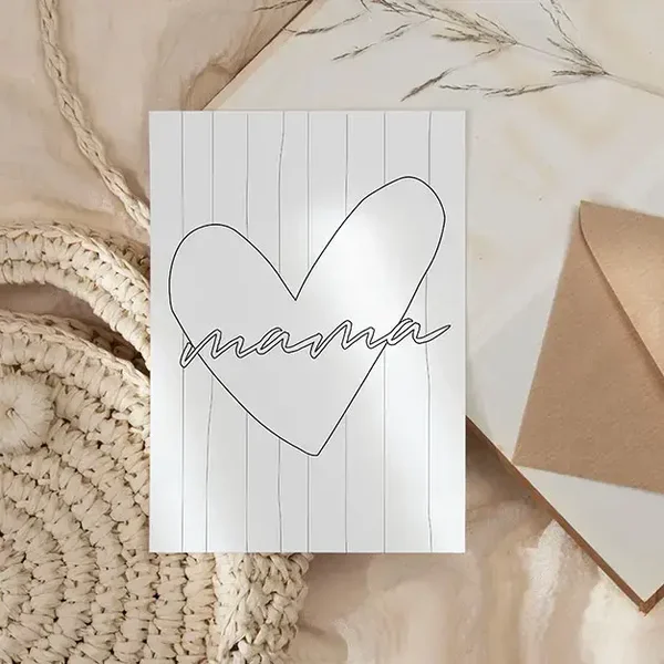 Kaarten | Inkleurkaart Mama