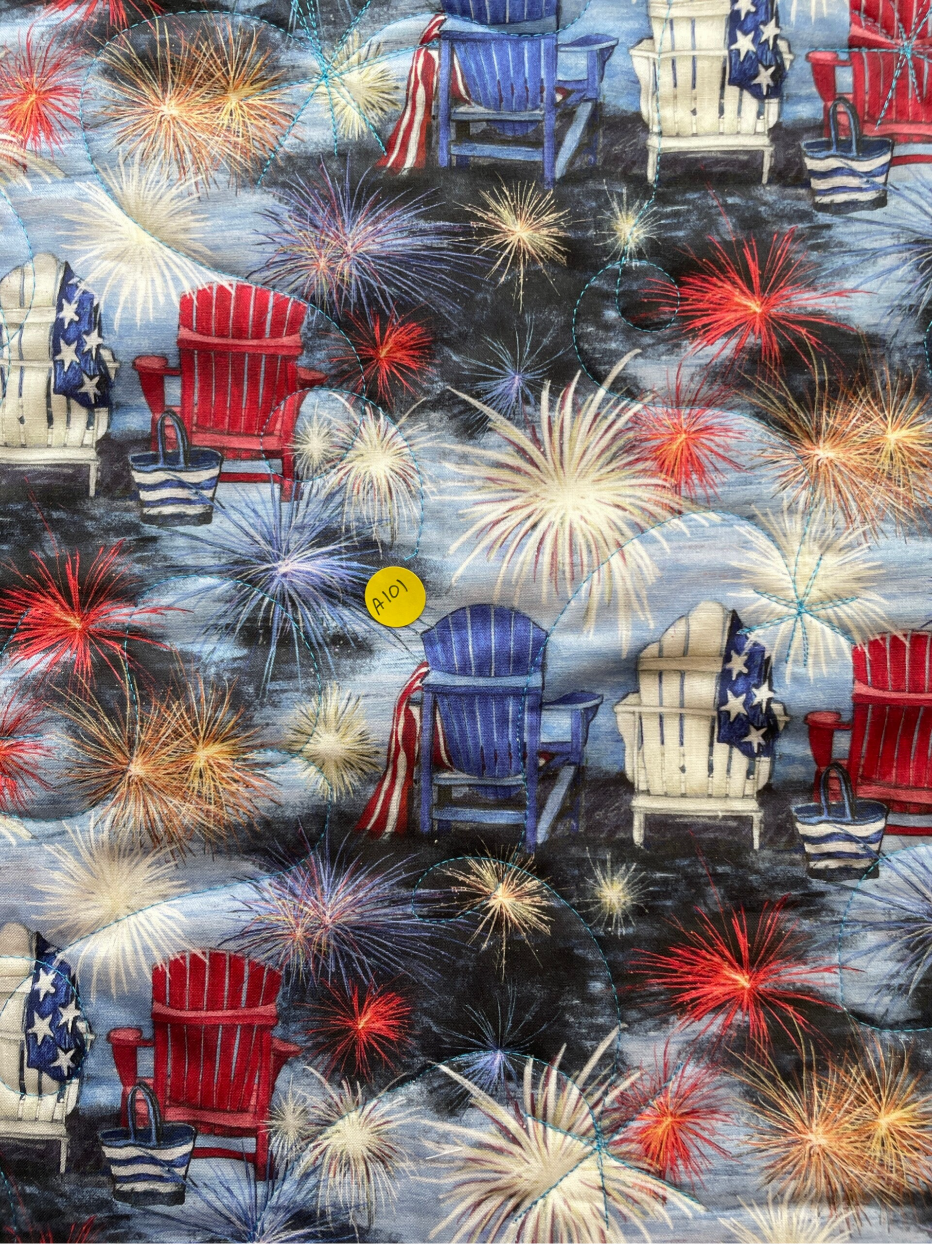 Summer Fun, Fireworks Mat 18x22