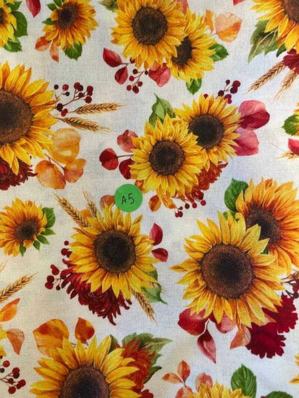 Golden Sunflower Burst Mat
