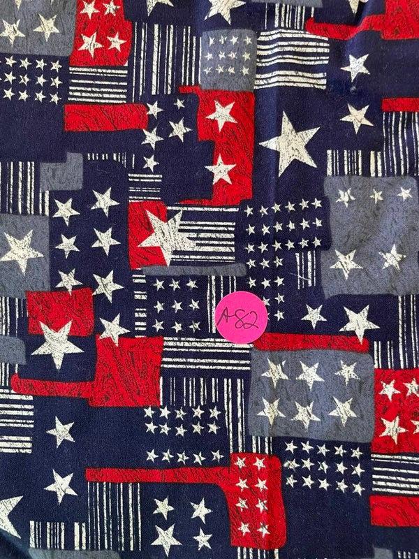 Blue Stars Patriotic Mat 18x22