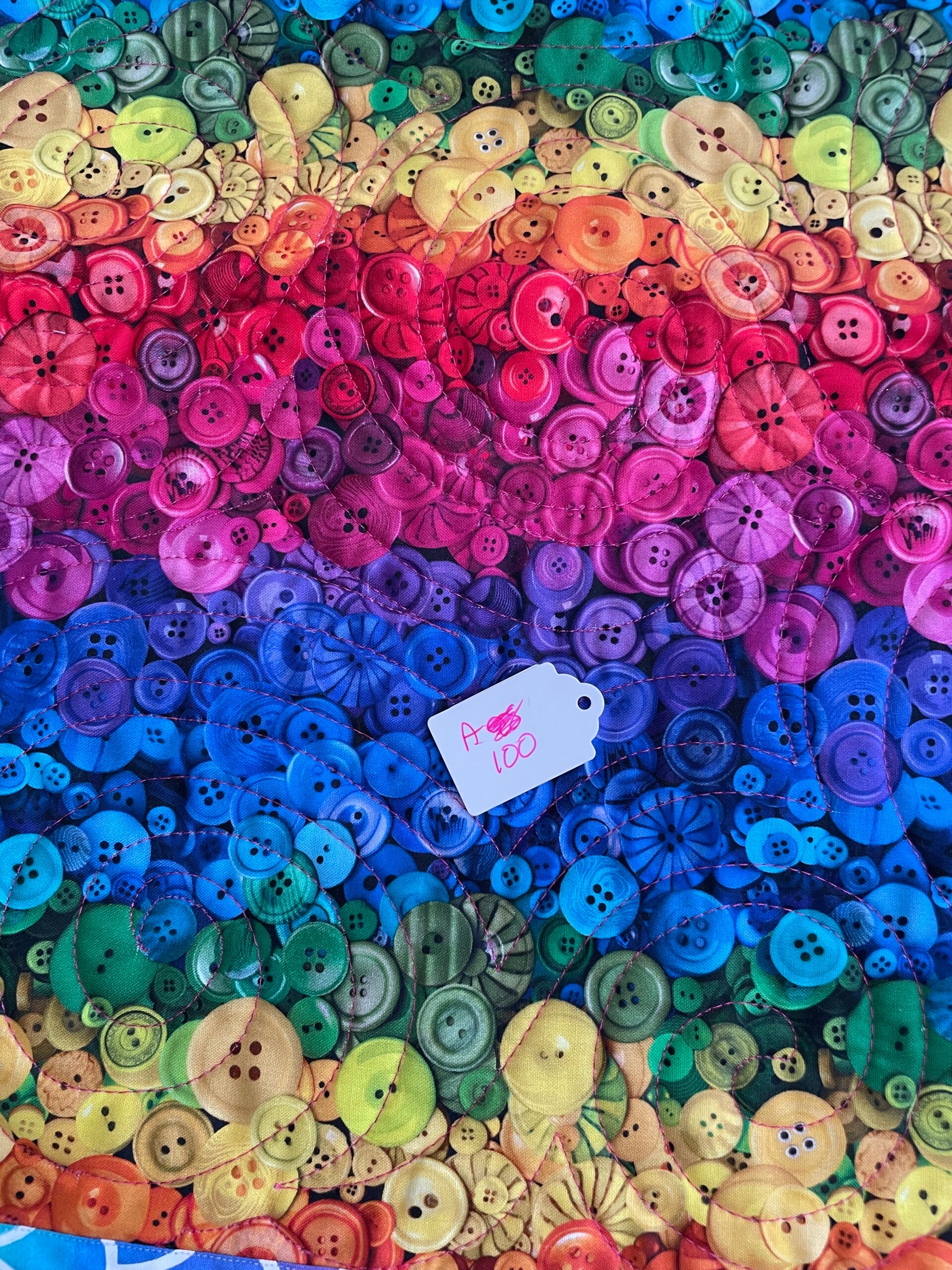 Rainbow Buttons Mat
