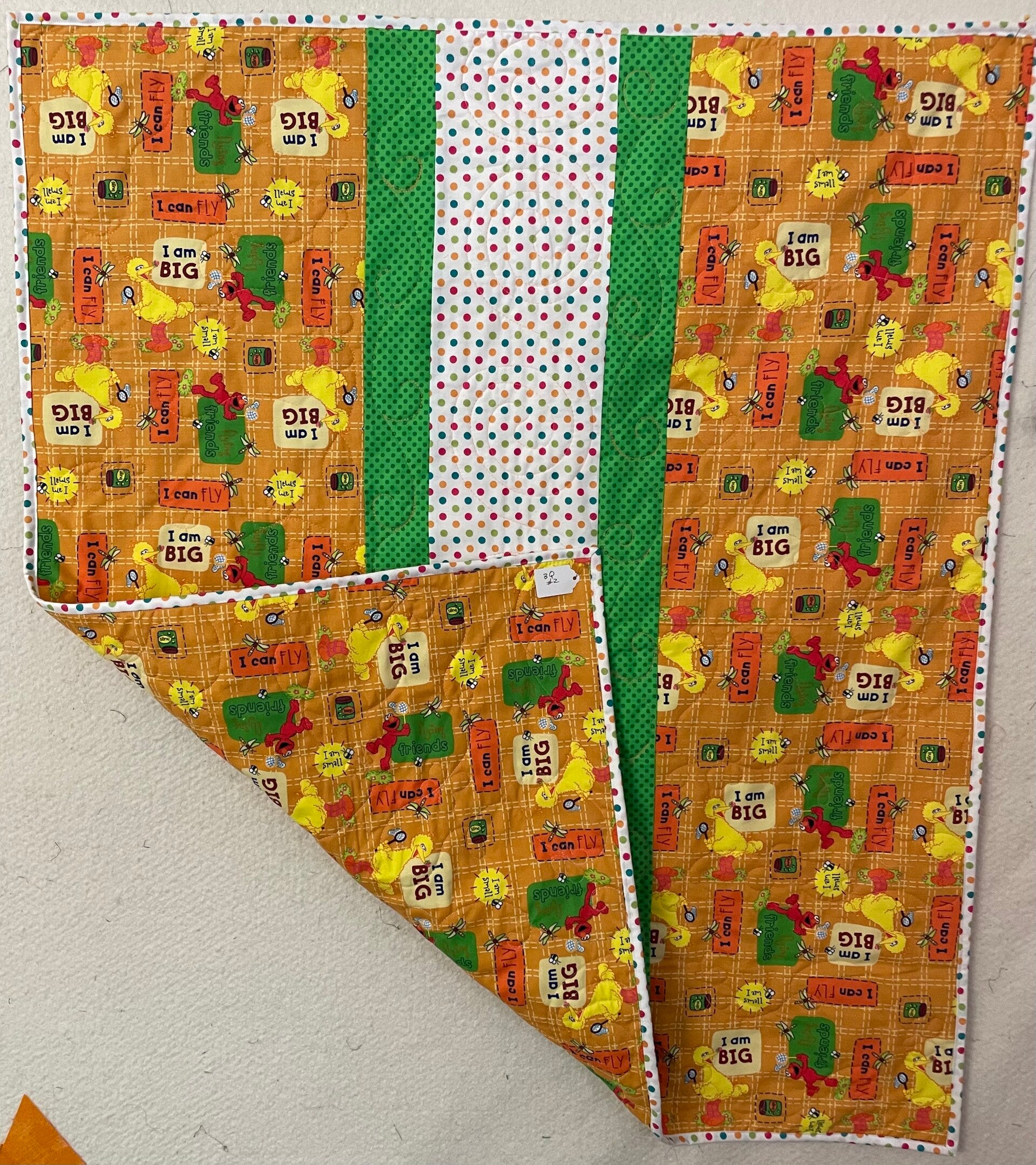 Baby Quilt with Big Bird – Handmade Quilt