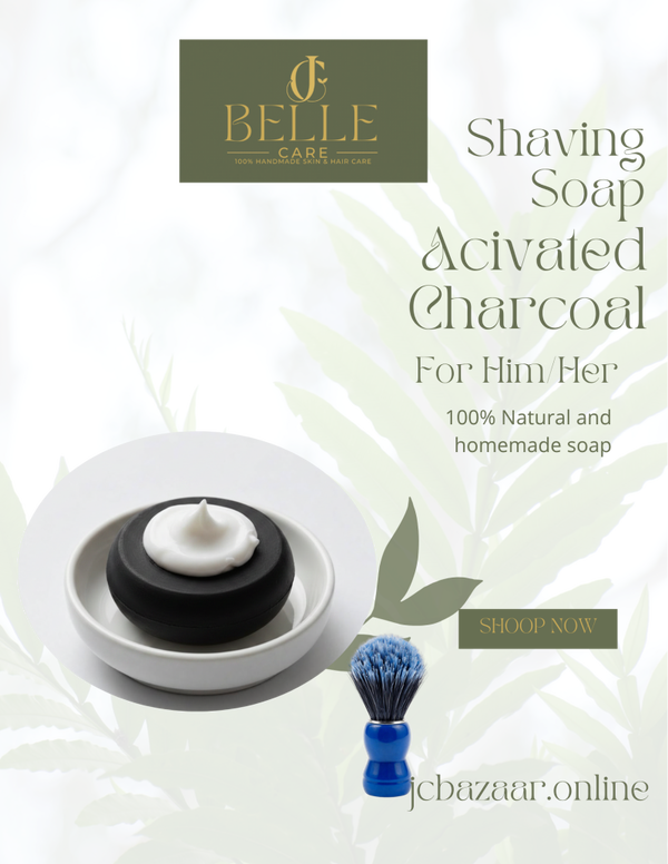 Aloe & Hemp or Charcoal shave bar. Male fragrance.