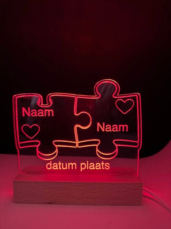 Liefdeslamp met naam