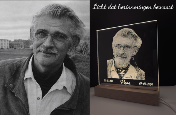 Herinneringlamp op maat