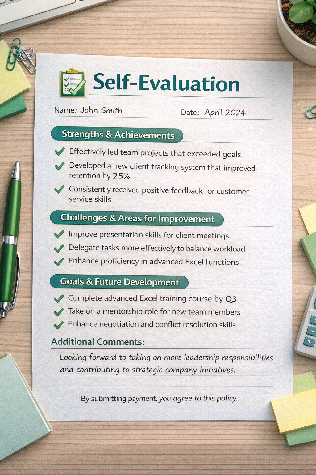 Urgent Self-Evaluation