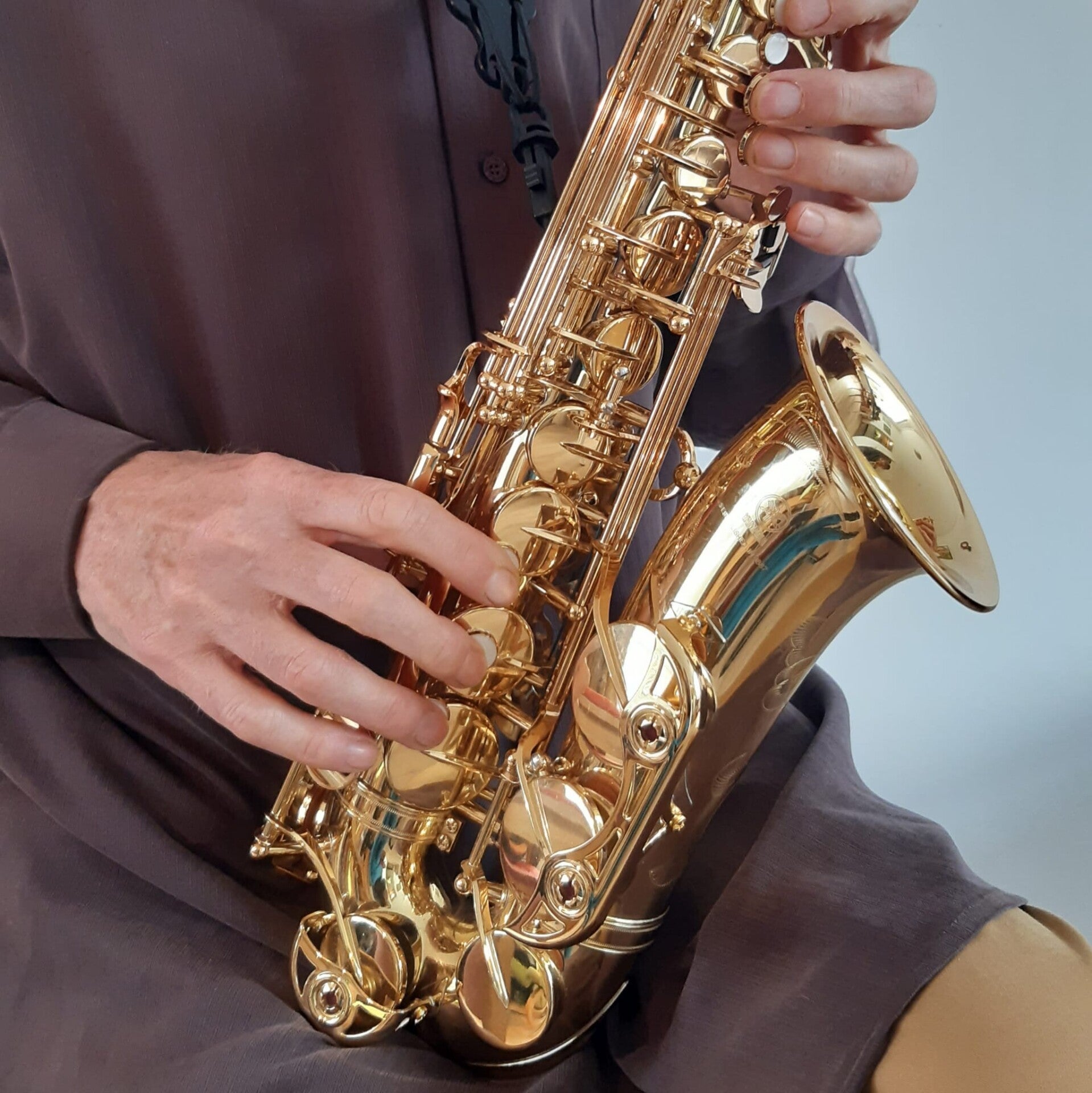 Ik improviseer op mijn saxofoon.