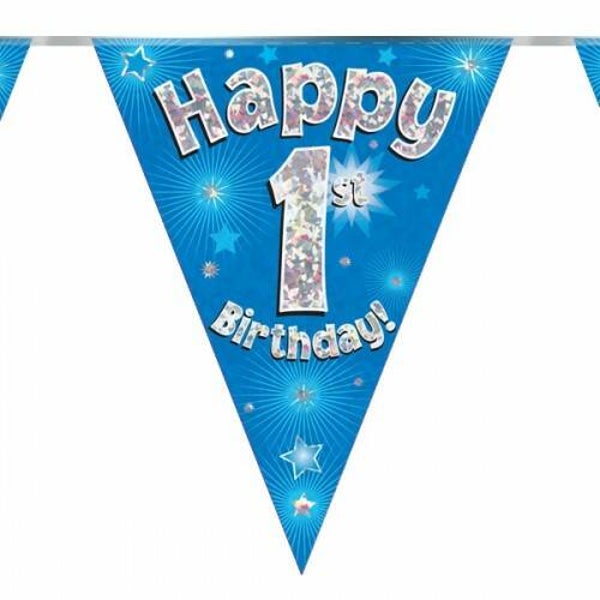 Party Flags Blue 1 T/M 18