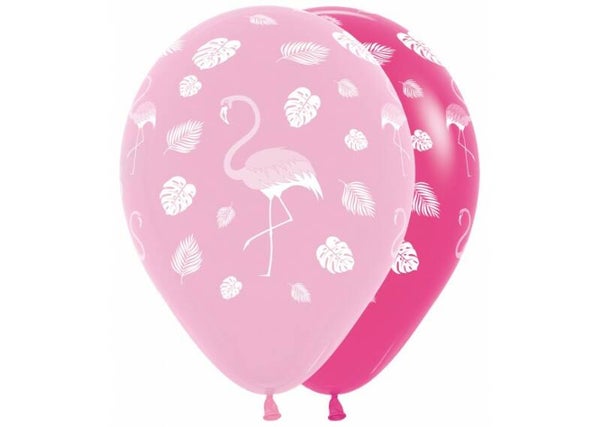 Ballon flamingo bubble gum pink en fuchsia