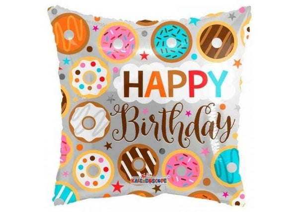 Happy Birthday folieballon Donuts