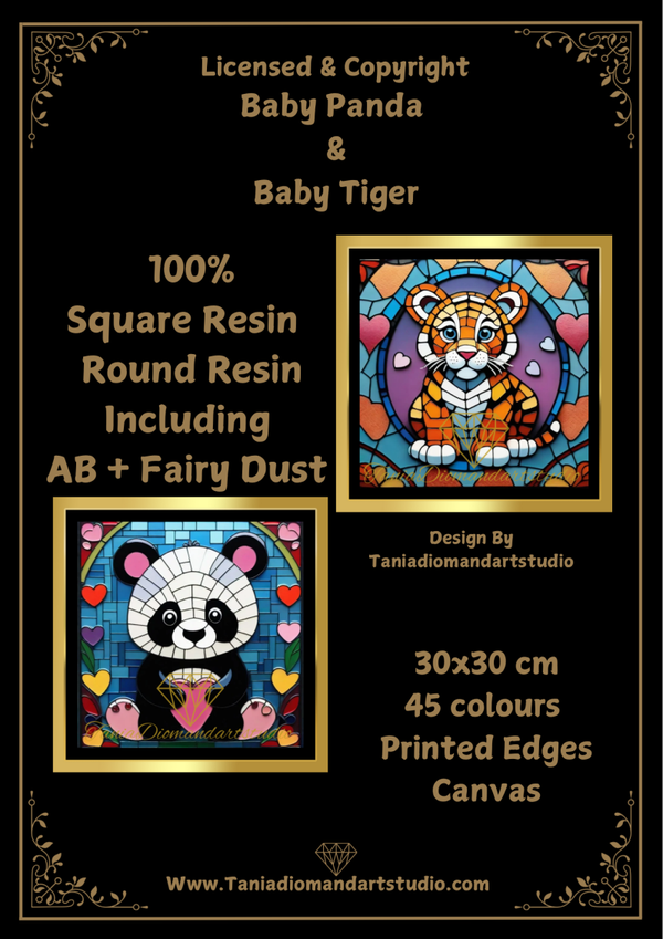 Baby Panda & Baby Tiger