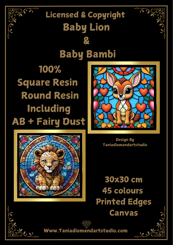 Baby Lion & Baby Bambi