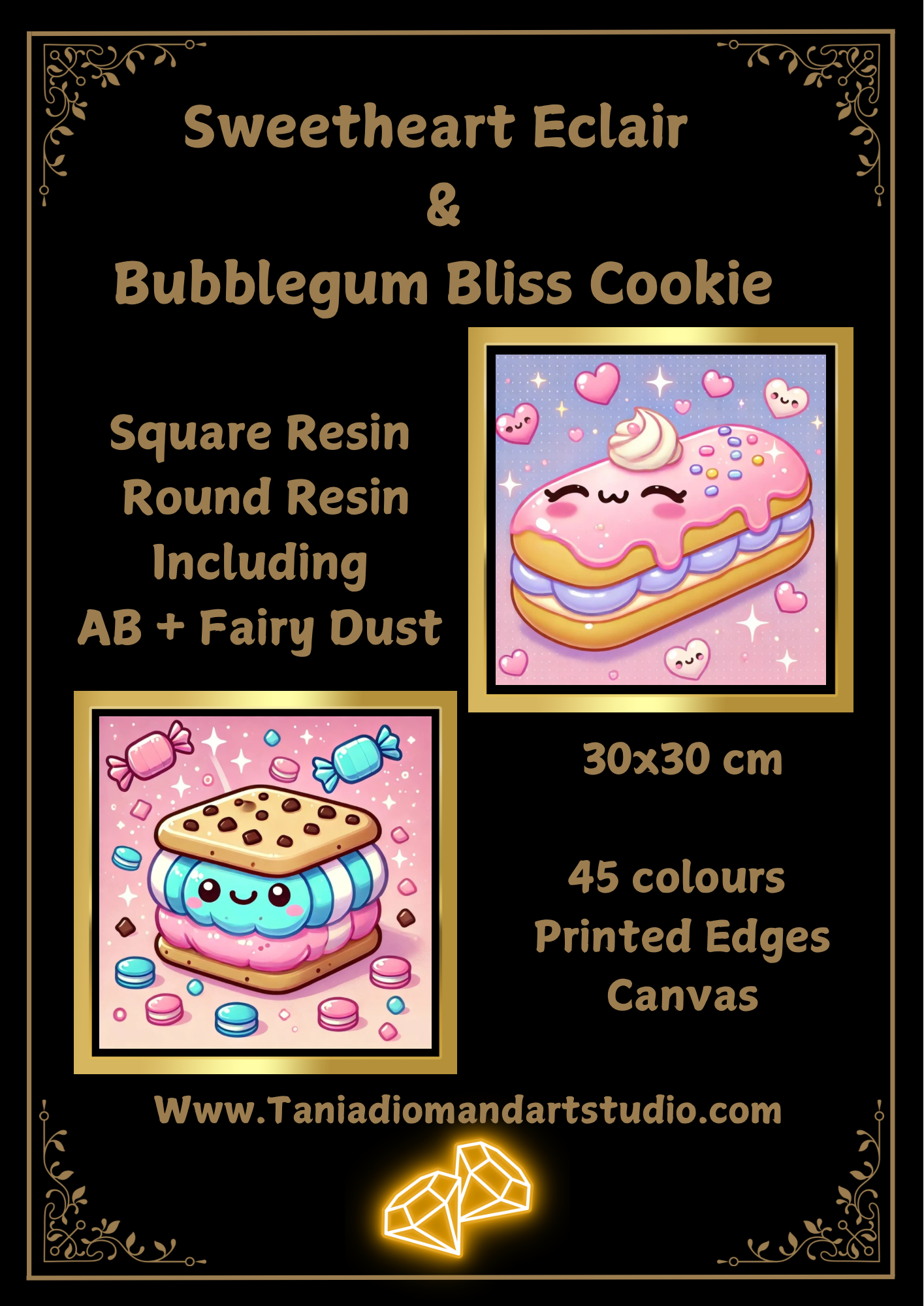 Sweetheart Eclair & Bubblegum Bliss Cookie