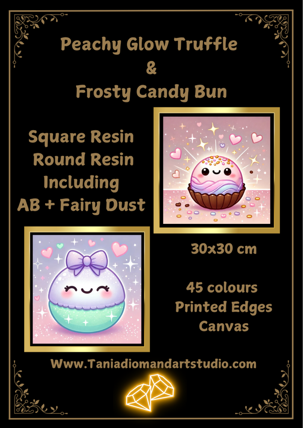 Peachy Glow Truffle & Frosty Candy Bun
