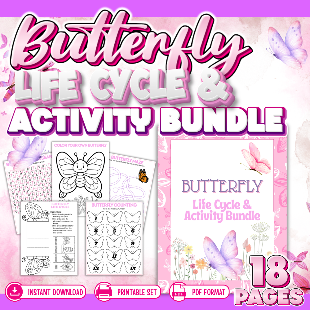 🦋 Build‑A‑Butterfly – Cut, Colour & Create Craft Activity