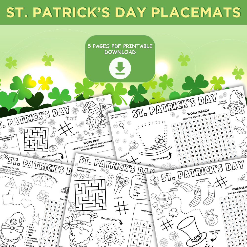 St. Patrick’s Day Activity Placemats