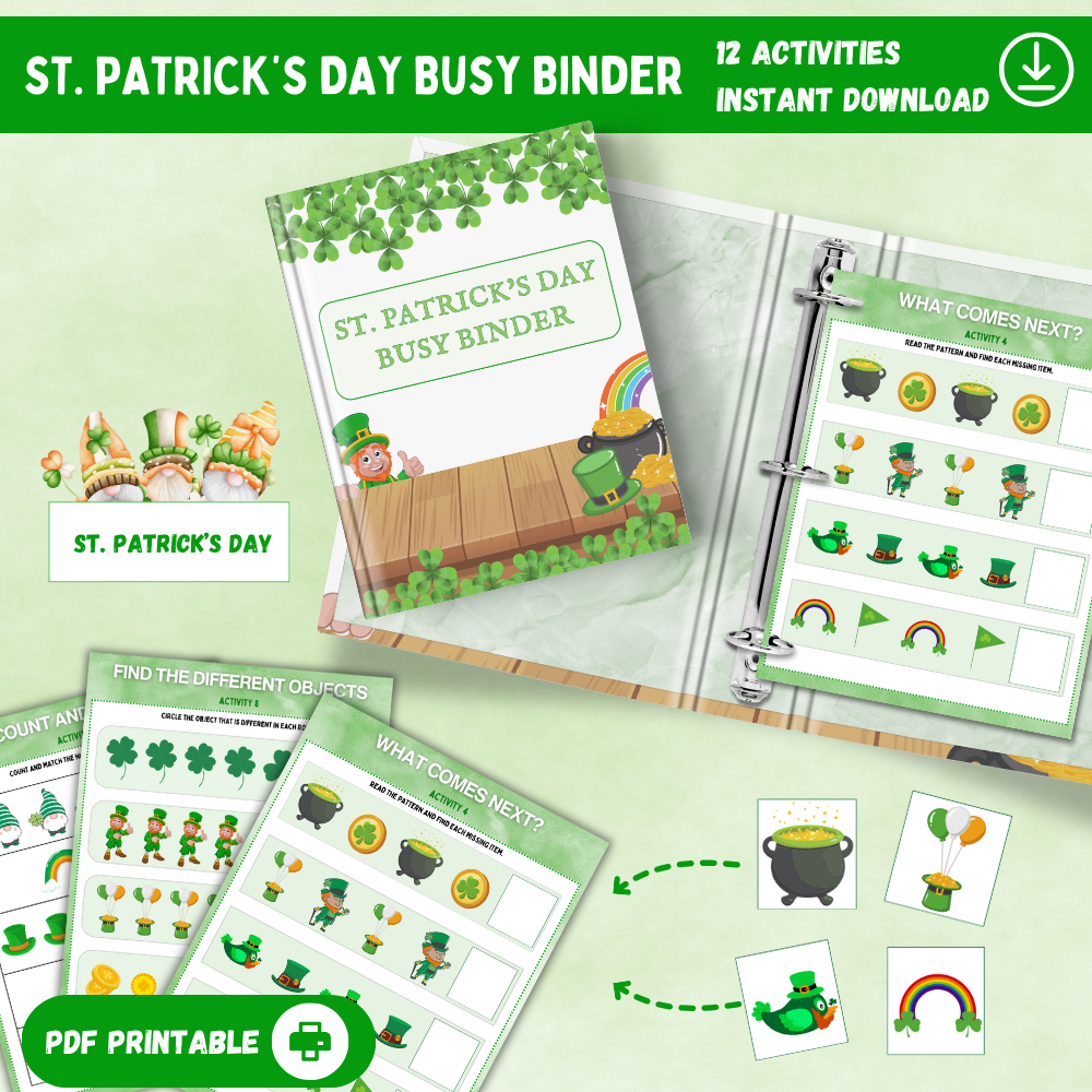 St. Patrick’s Day Busy Binder