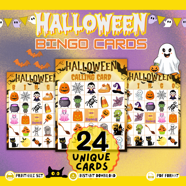 Halloween Bingo Printable Game 🎃👻