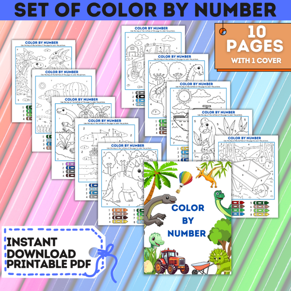 Colour by Number – Printable Activity Pack 🎨🧠