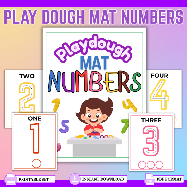 Play Dough Number Mats – Hands‑On Counting & Fine Motor Fun