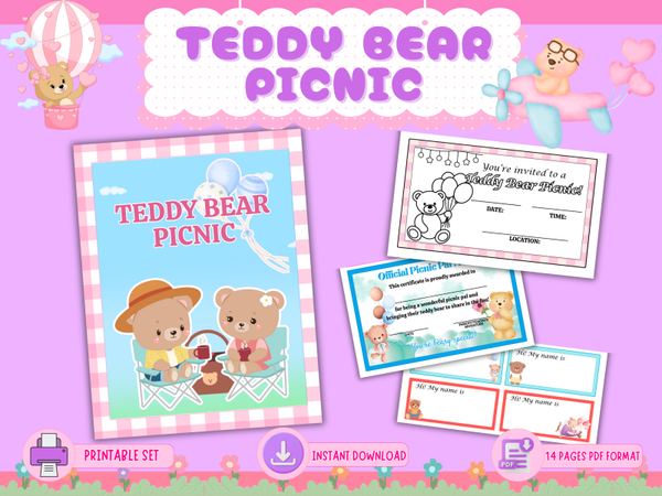 Teddy Bear Picnic Activity Pack – Printable Fun for Kids