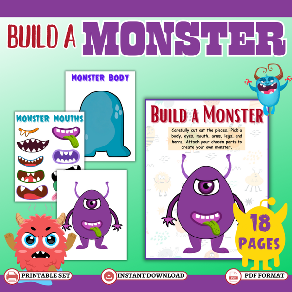 Build a Monster Printable Activity Pack