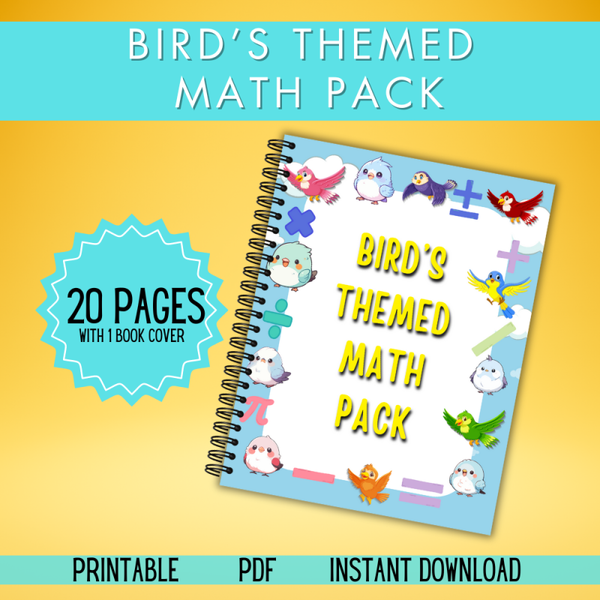 Birds Themed Math Pack – Early Learning Fun with a Feathered Twist 🐦✨