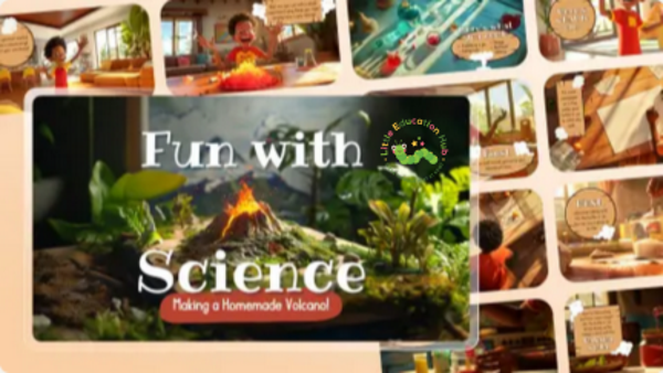 Children’s Instant Download Volcano Video: DIY Eruption Science Experiment