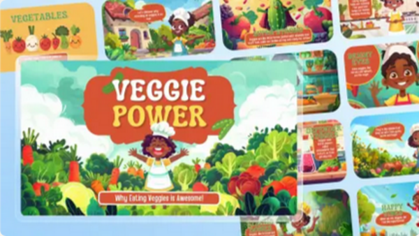 Veggie Power Video: Learn Play & Grow with Healthy Eating Habits