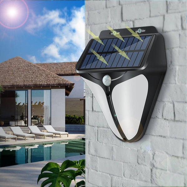 Solar Alien Auge Design,Weiss 280 Lm  .solar betriebene Wand leuchte