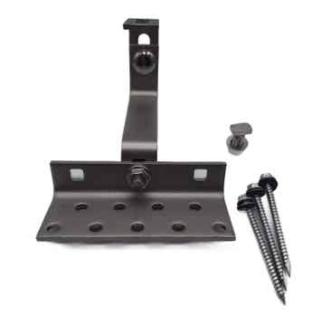 PV Dachhaken Edelstahl 3-fach verstellbar Mit Hammerkopfschraube A2 M10 + Sperr Mutter M10 + 3 Schrauben 6x70