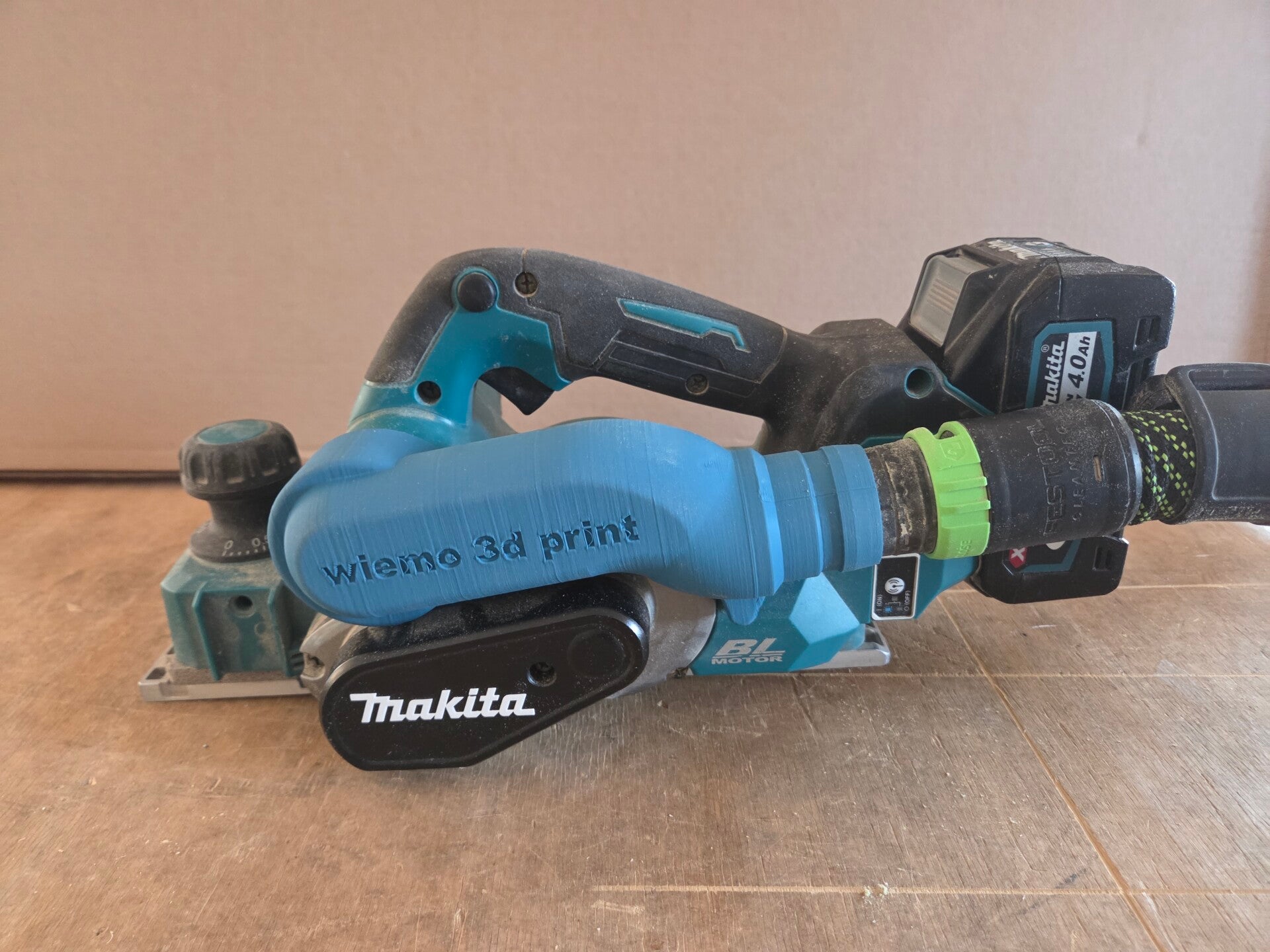 Makita schaaf afzuiging