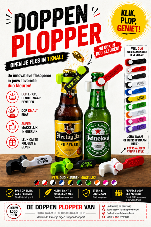 Doppen Plopper zelf samen stellen
