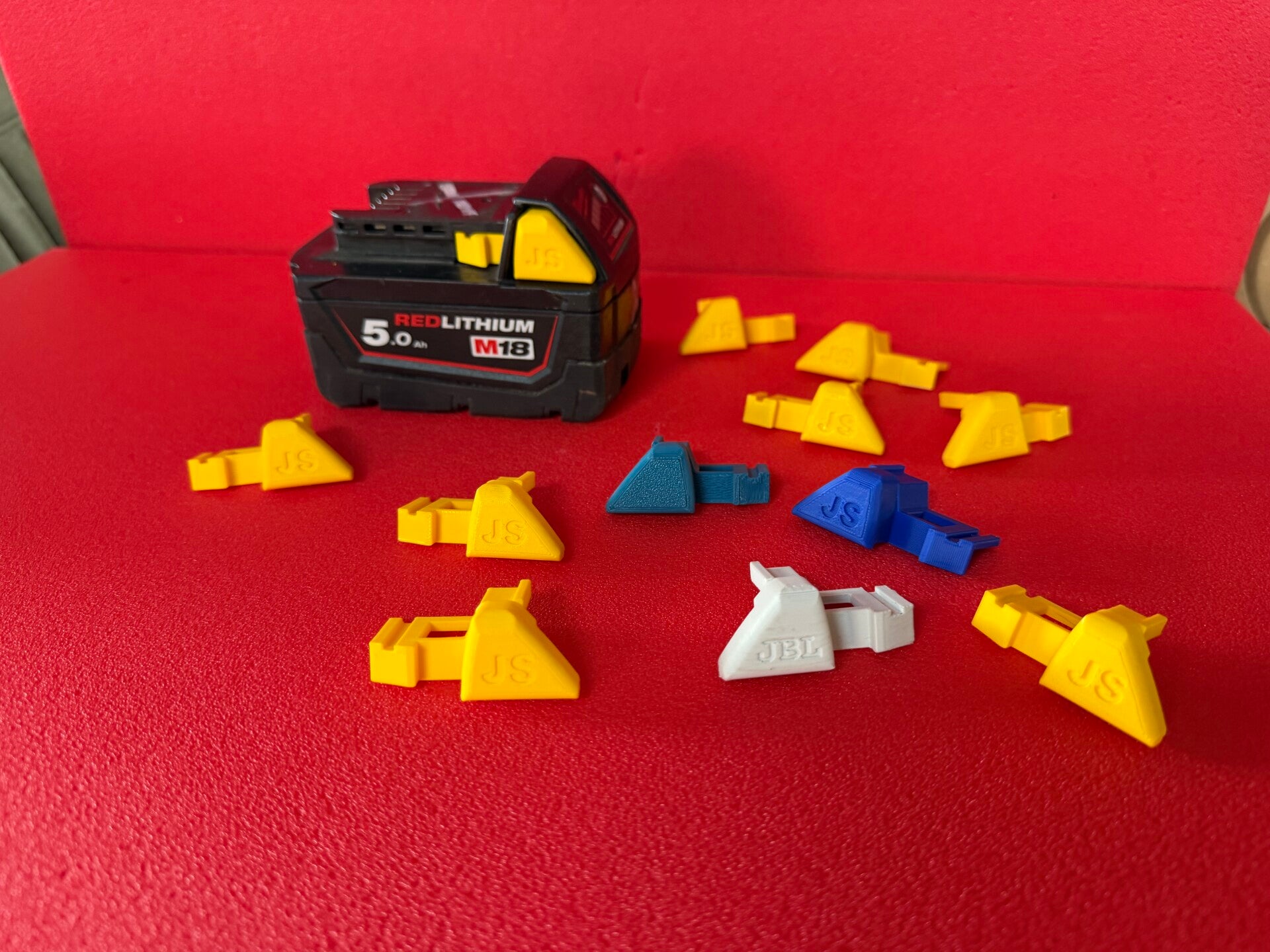 Milwaukee gepersonaliseerde m18 5 ah accu knop