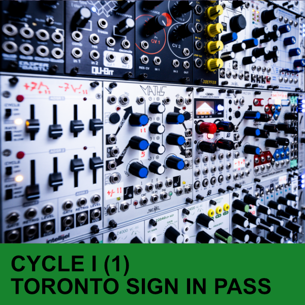 MODULAR SYNTHESIS SCHOOL TORONTO CYCLE I (1) SIGN IN PASS