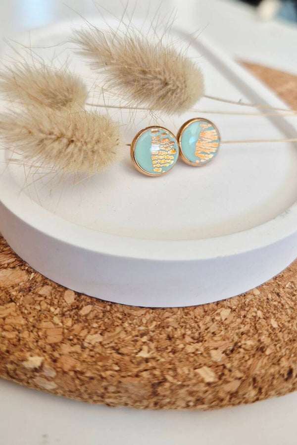 Mint-Roségold Ohrstecker