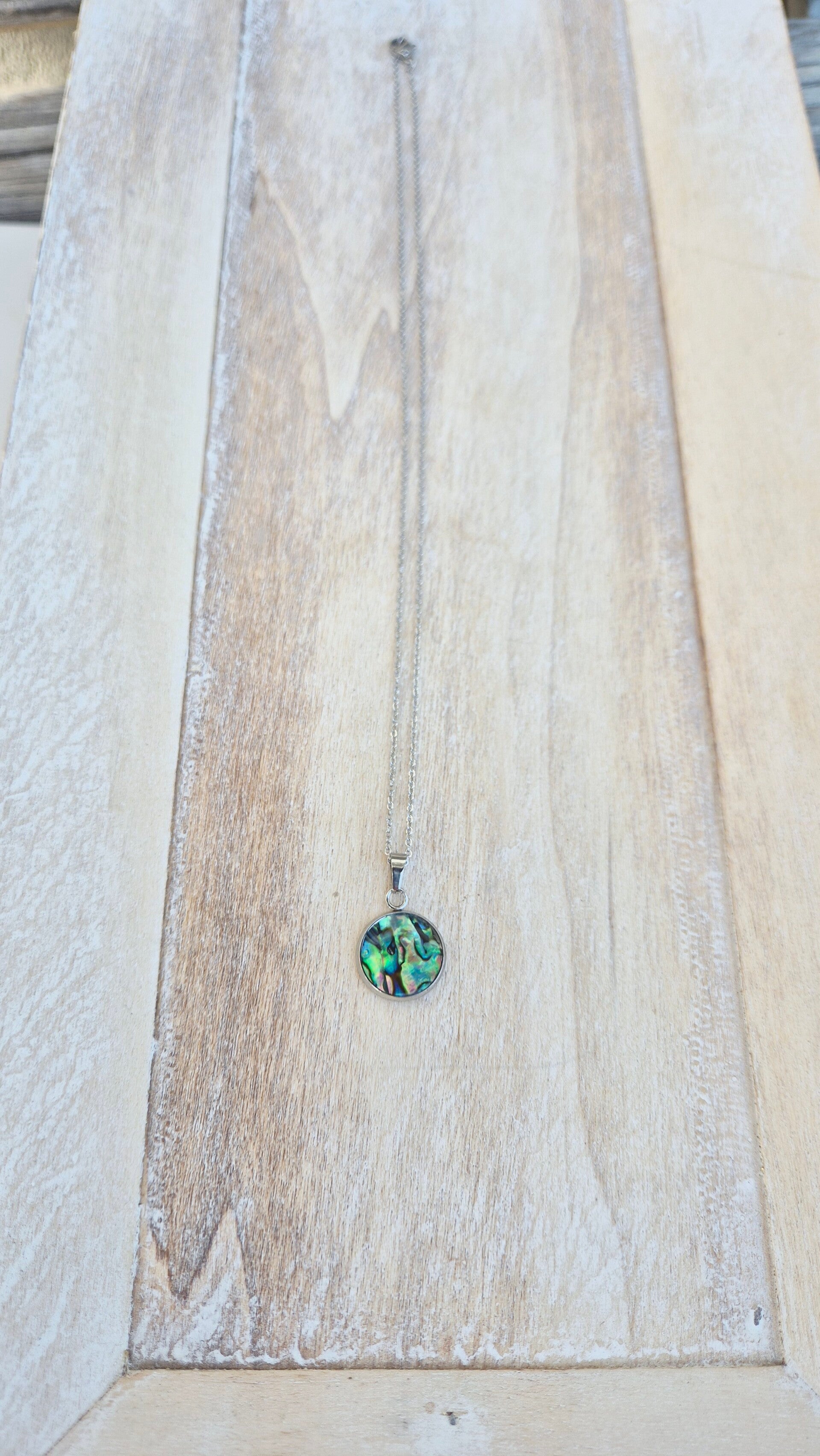 Paua-Shell Halskette "Remember New Zealand"