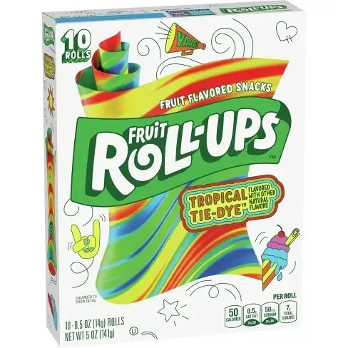 Fruit Roll-Ups Tropical Tie-Dye 141g
