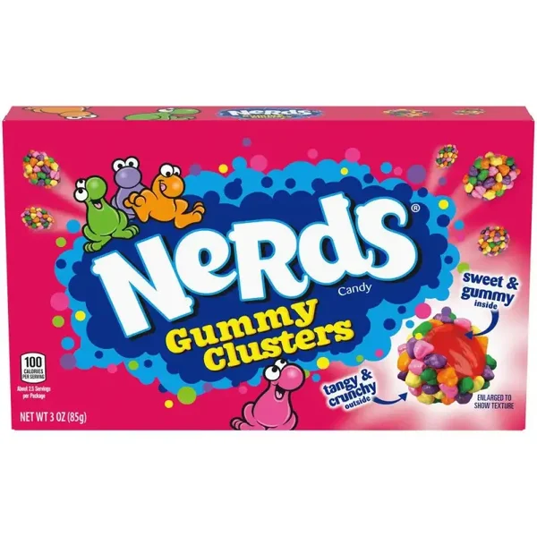 Nerds Gummy Clusters Rainbow Theater Box 85g