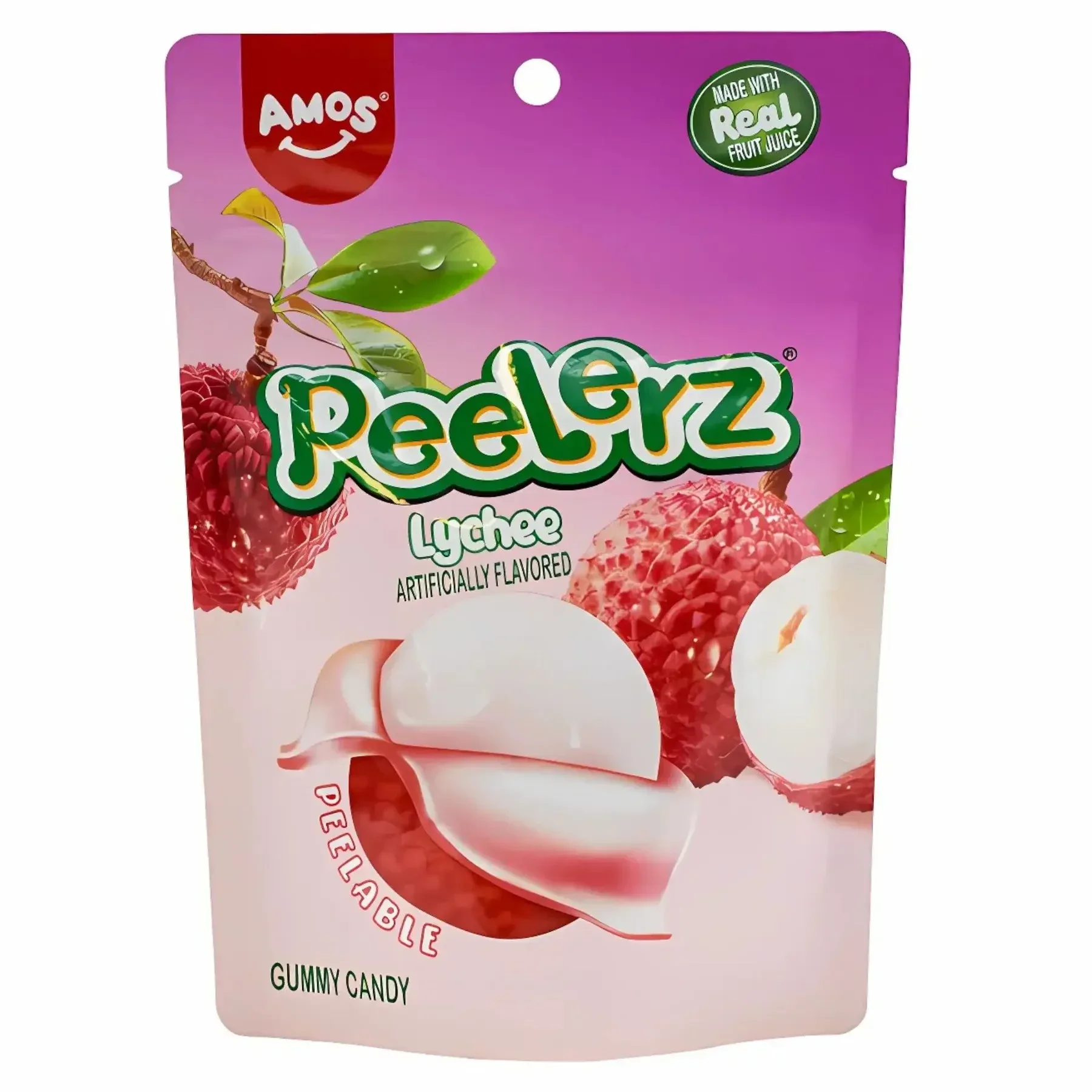 Amos Peelerz Gummy Lychee 65g