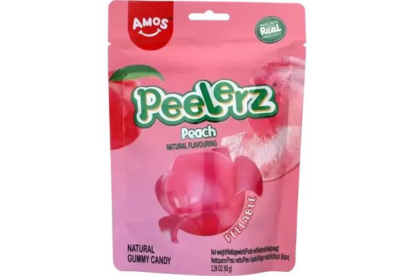 Amos Peelerz Gummy Peach 65g