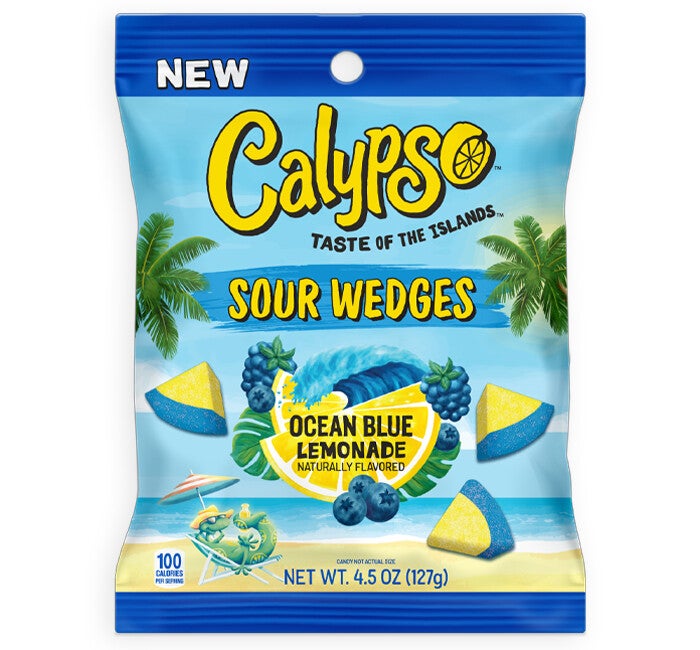 Calypso Sour Wedges Ocean Blue 127g