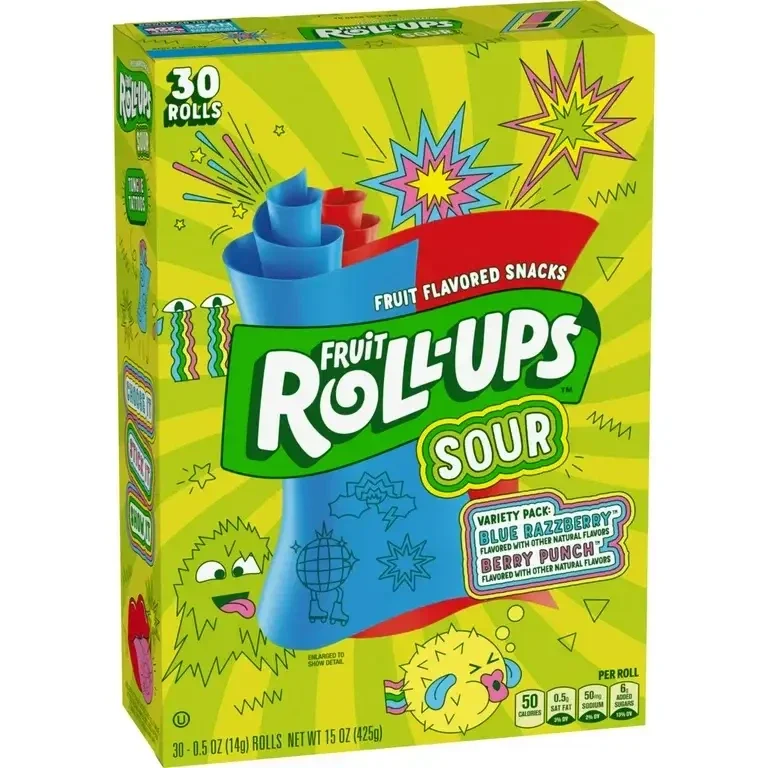 Fruit Roll-Ups Sour Variety Pack 141g