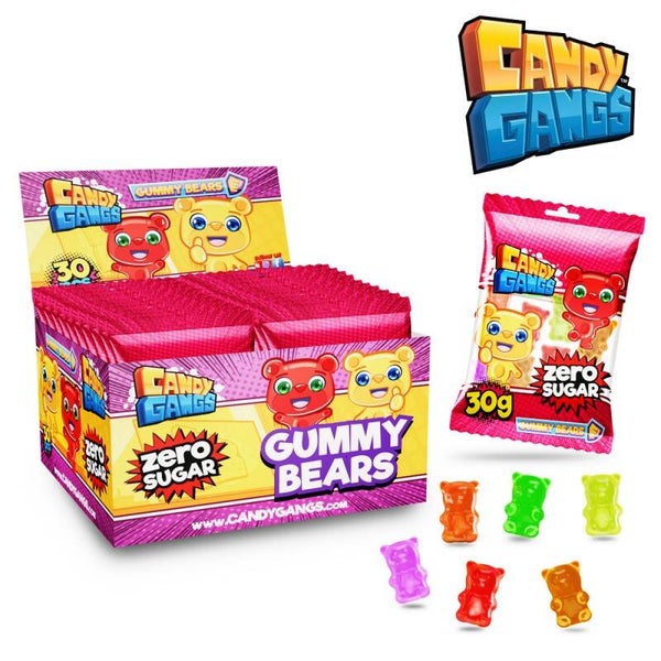 Candy Gangs Gummy Bears Zero Sugar 30g