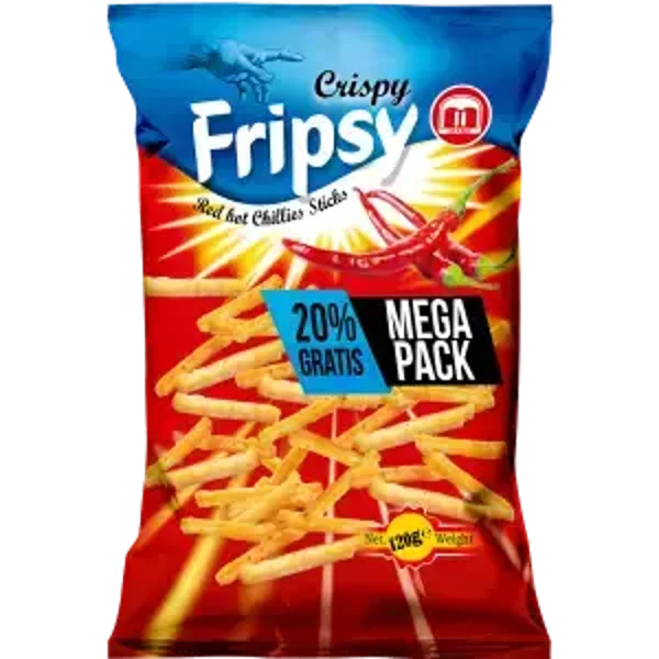 Fripsy Red Hot Chillies Sticks 120g