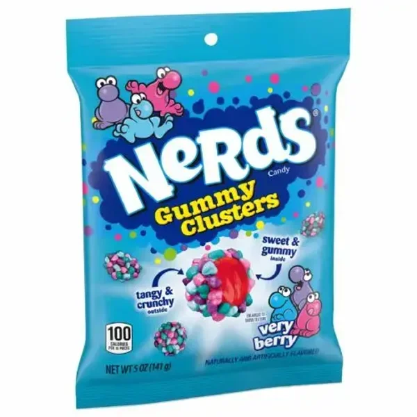 Nerds Gummy Clusters Very Berry Peg Bag 141g