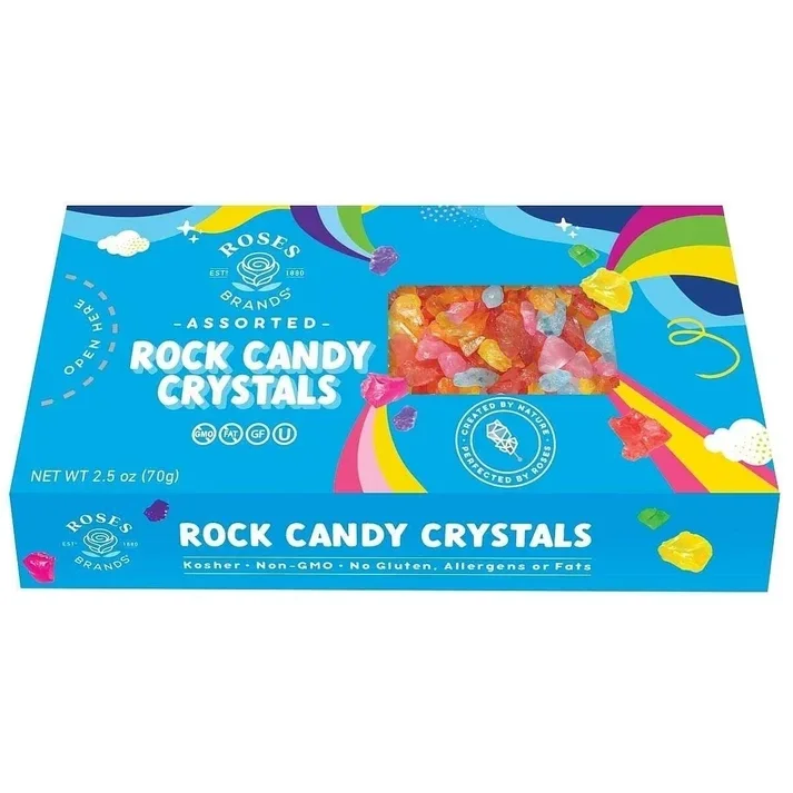 Crystal Rock Candy Assorted 70g