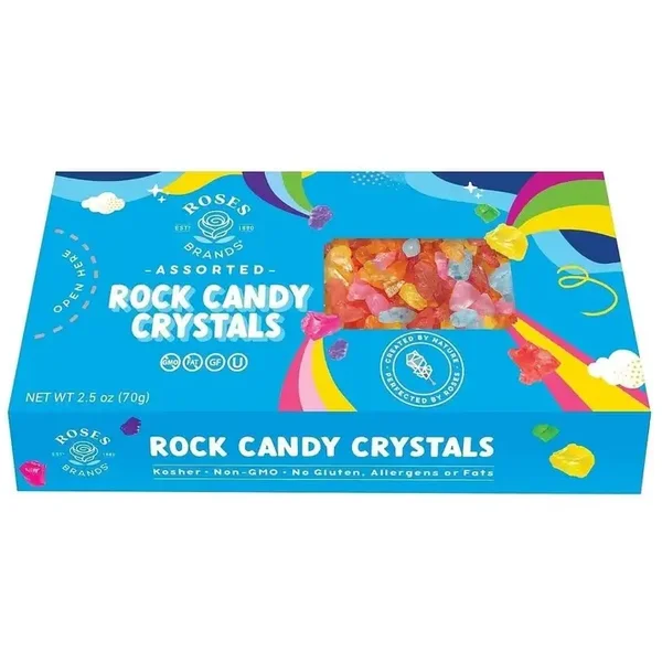 Crystal Rock Candy Assorted 70g