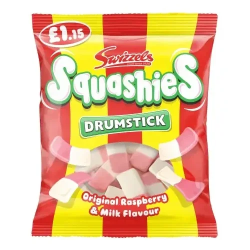 Swizzels Drumstick Squashies Original Raspberry & Milk Flavour 120g